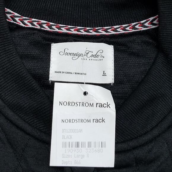 Sovereign Code Jacket Mens Large Princeton Mens Black Quilted Snap Front New - Picture 6 of 16